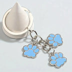 Blue Doggy Paw Keyring